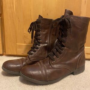 Sonoma Brown Leather Laced Boots
